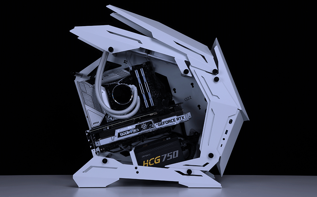 高通骁龙|迷你版“巨物”异形机箱，搭配可超频的非K酷睿i5-12400装机分享