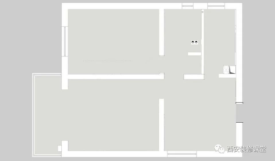 70㎡暗厅两室变一室，变身通透宅