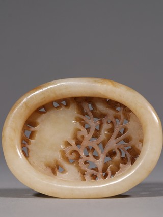 和田玉籽料|清代 和田玉籽料一路联科带板。