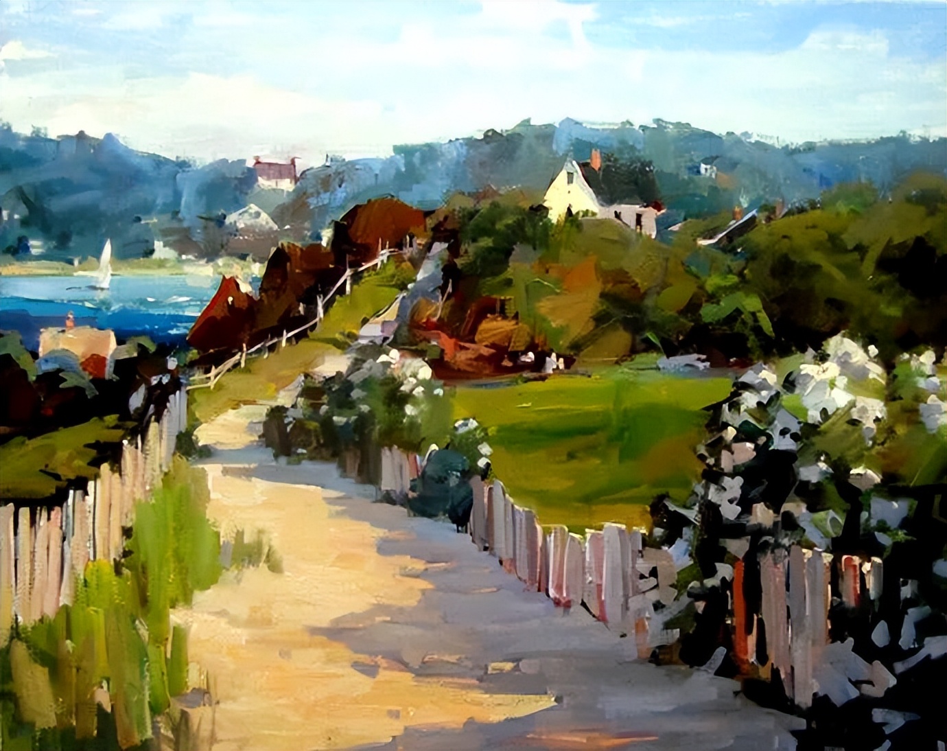 |和煦的阳光温暖惬意，风景优美，景色怡人