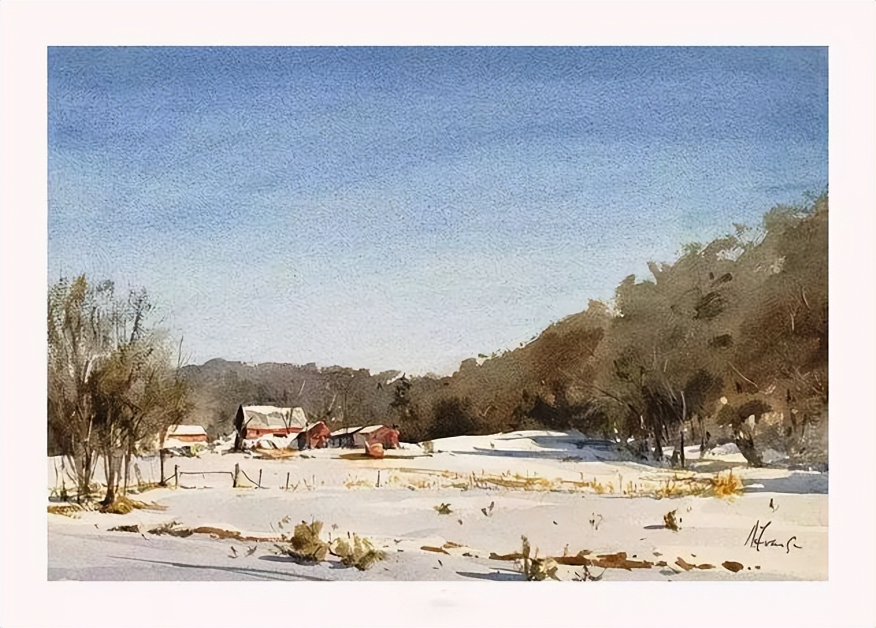 安迪|Andy Evansen(安迪)的水彩作品简约、明快、大气,非常有味道