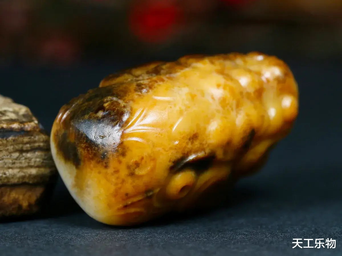 |破石头还是和田玉?虎皮鸡骨白籽料巧雕“玉龙首”!