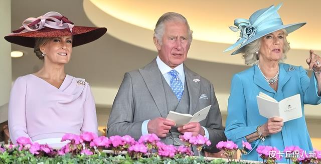 贴面礼|苏菲现身赛马会，和大伯哥贴面礼后谈笑风生，大嫂卡米拉面露不悦