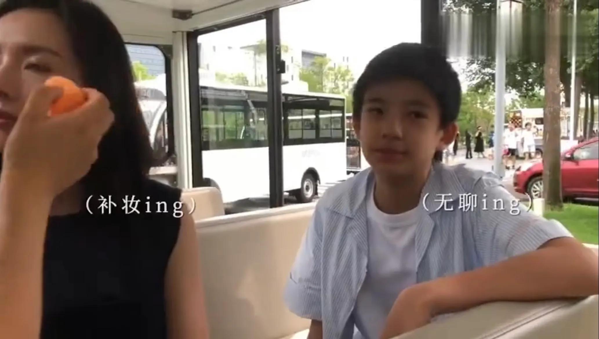 董洁 董洁母子日常互动曝光,13岁顶顶性格开朗聊不停,想做杀马特发型