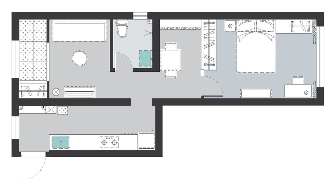 上海90后男生住49㎡老公房,全屋配色时尚又高级,住着真舒服