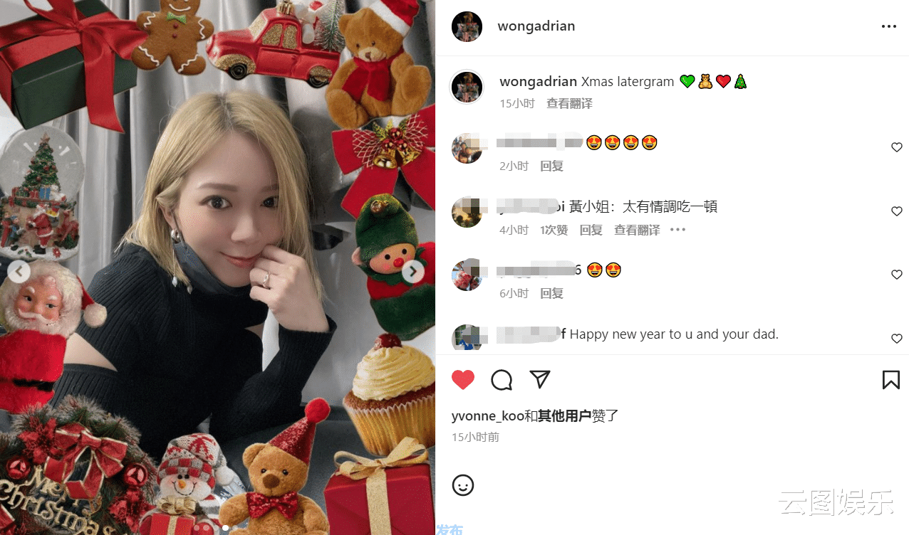 黄日华|黄日华32岁女儿晒靓照，染金发皮肤白到发光，美貌出众已出道多年