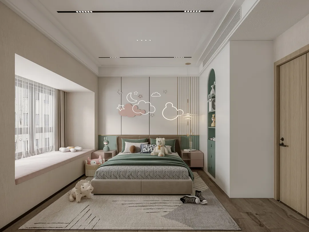 曼城142㎡现代风格,简约素净