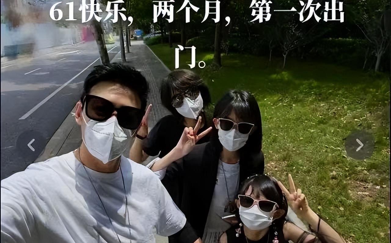 穿衣搭配|陆毅晒一家四口照,13岁贝儿身高直追180,脸跟小时候一模一样