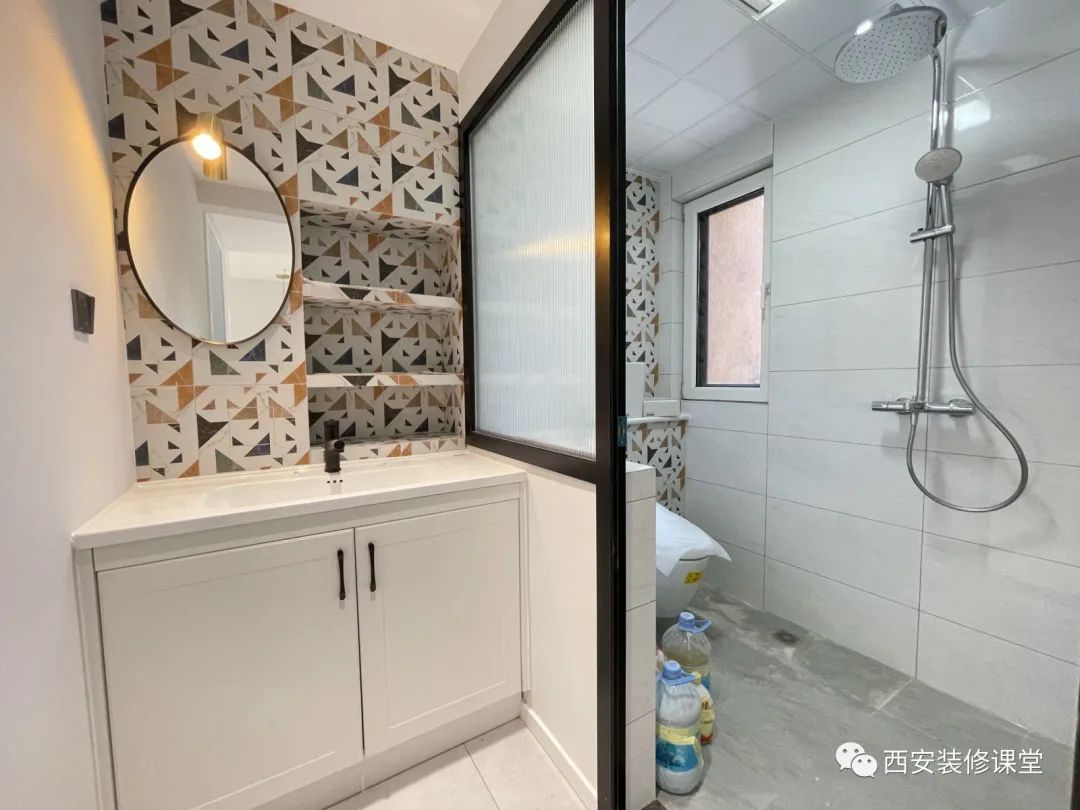 110㎡三室一卫,刚需硬装完工