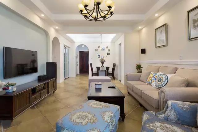 简约美式风格的94平米两居室,装修成本只花了8万,满满的高级感