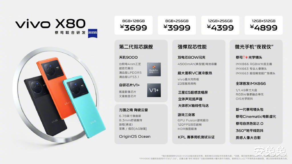 红米手机|vivo X80系列发布：堪称顶级旗舰 蓝厂诚意之作