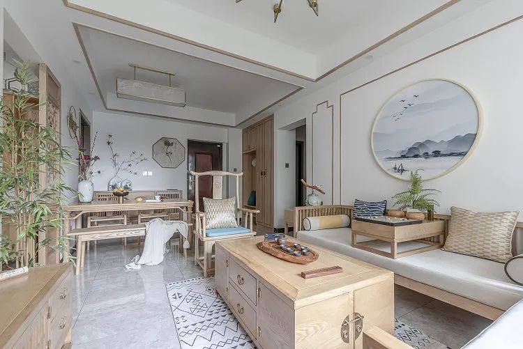 30年房龄老宅华丽变身：100㎡诗情画意新中式，干净澄明超有品