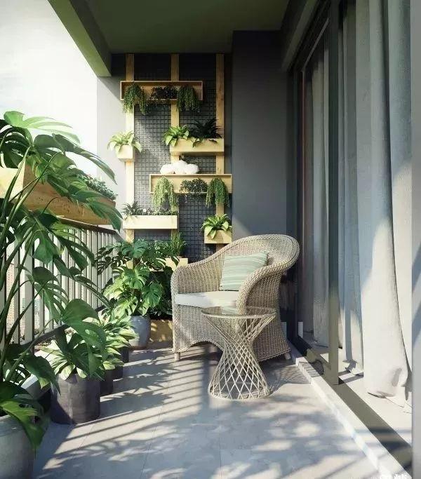 阳台就是要这样布置,养花和晾衣一个都不耽误!