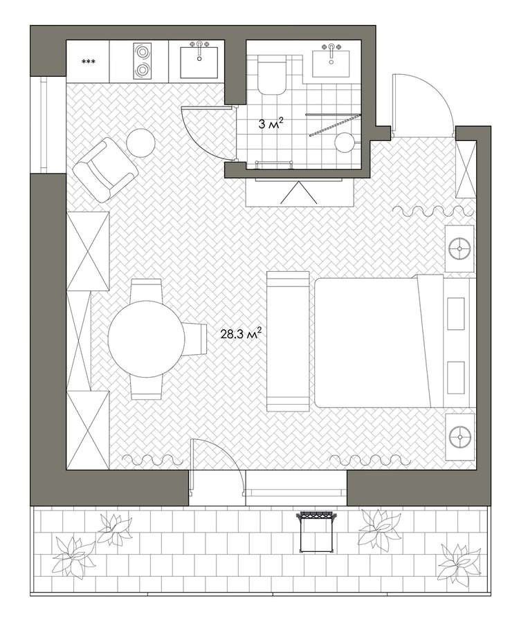 农村的28㎡小屋,改造后那叫一个时尚,拍了照给大伙看