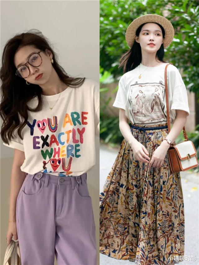 烂大街的“T恤”，你真的会挑吗？重点看图案和版型，洋气又显瘦