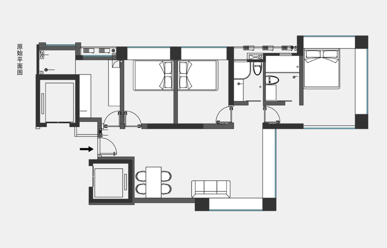 80后夫妻将112㎡新家，拆到只剩一间卧室，完工后却实用极了