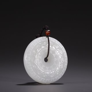 莫西沙|旧藏·和田玉籽料回纹玉环