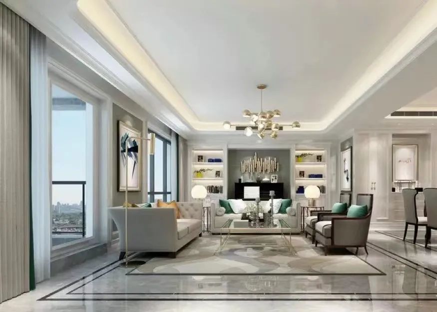 别墅装修|180平美式轻奢装修风格赏析