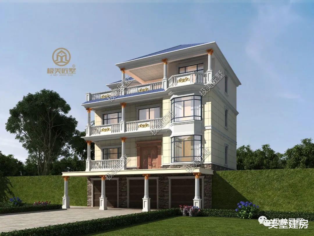 新农村新设计,架空三层更显时尚,要建房的不妨看看