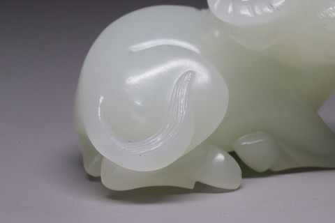 和田玉籽料|舊藏和田玉籽料“卧牛”