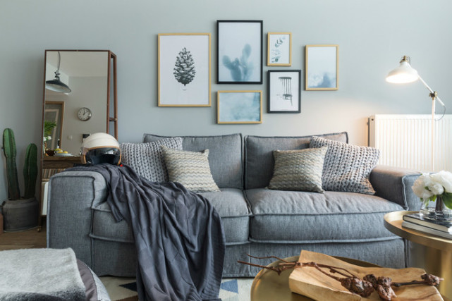 56㎡现代北欧风单身公寓,恬静生活追求,有个温暖的家甚感欣慰!