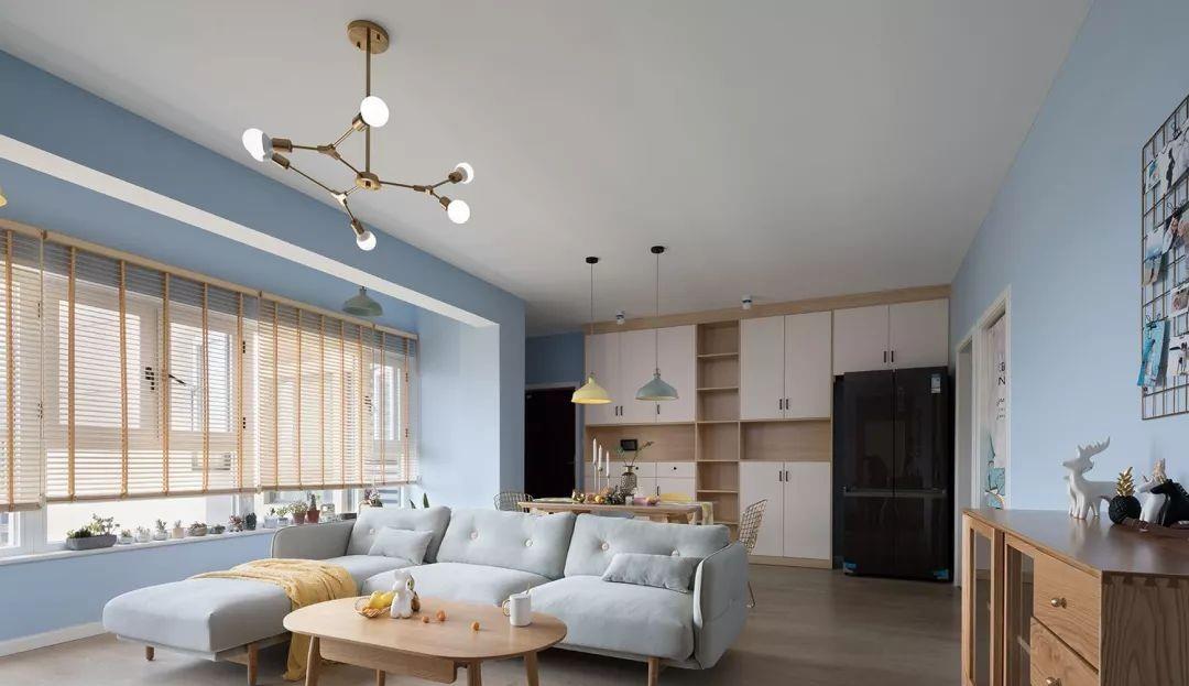 115㎡高层小三居,9万打造成ins北欧风,这模样小主可满意?