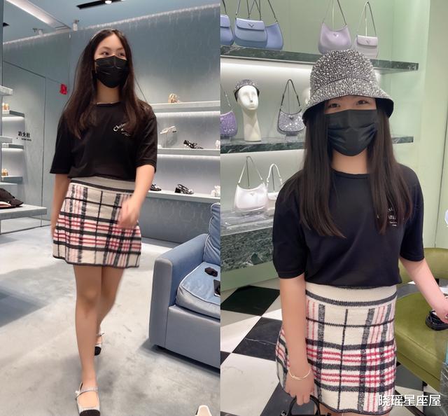 王诗龄|上海解封第1天，李湘和女儿到商场扫货，王诗龄穿短裙瘦到认不出