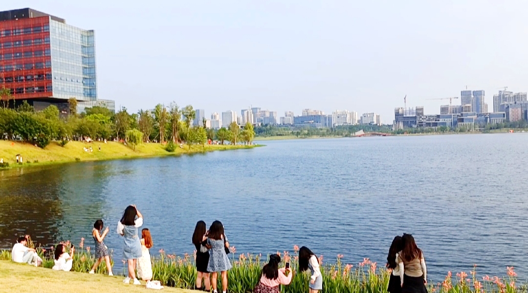 兴隆|成都又一美景——夕阳下都兴隆湖，美得像一幅画