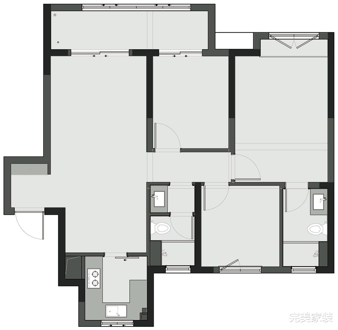 法式混搭风的三居室，让空间实现飞跃升级，彰显生活的灵动