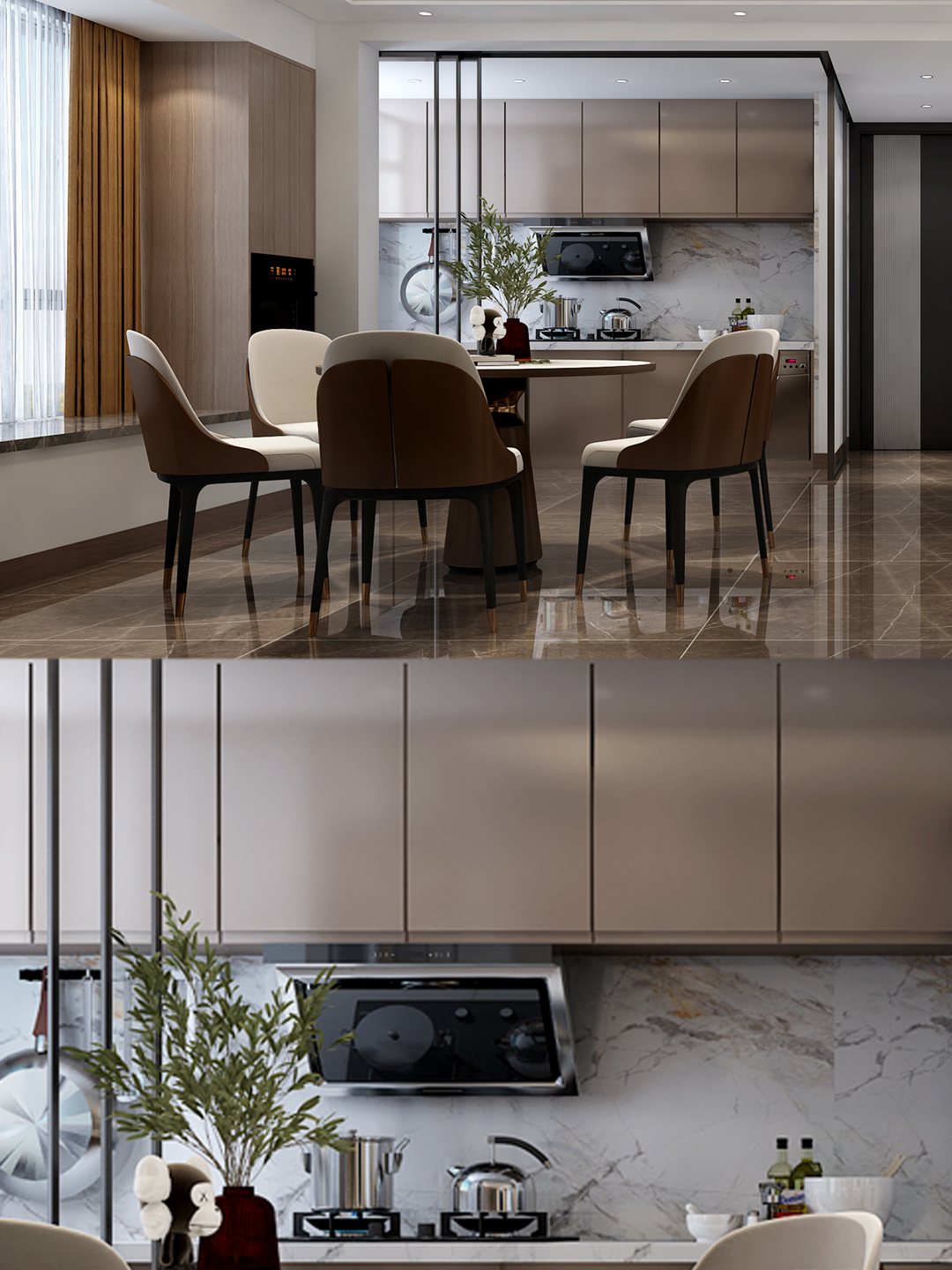 惠州装修│128㎡现代轻奢简约风装修设计