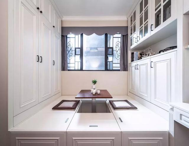 118平米的四居室,全屋柜子定制就花了8万,室内空间太美了