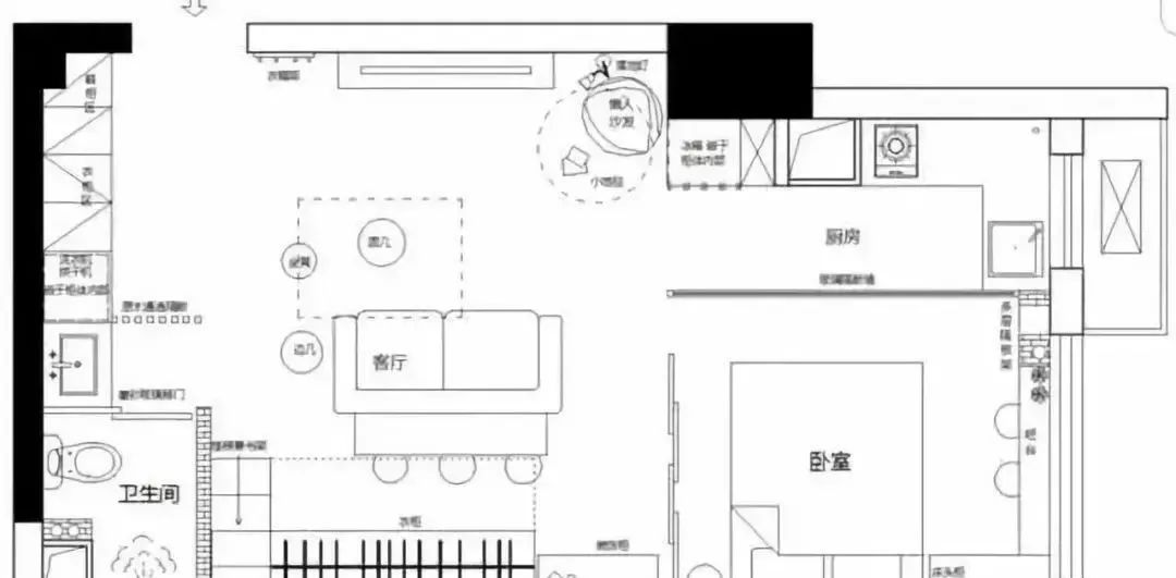 39平一室户,把床吊在半空中,结果多出一间房,进门被迷住,晒晒