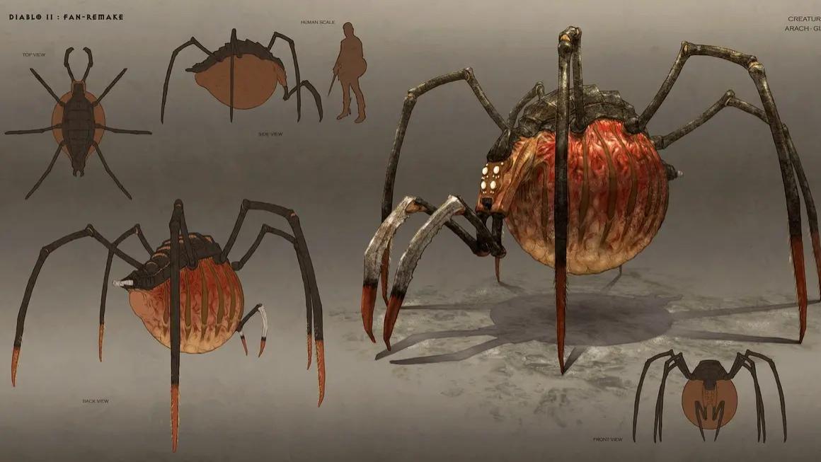 《暗黑破坏神2》中蜘蛛恐惧症患者的噩梦——巨大蜘蛛