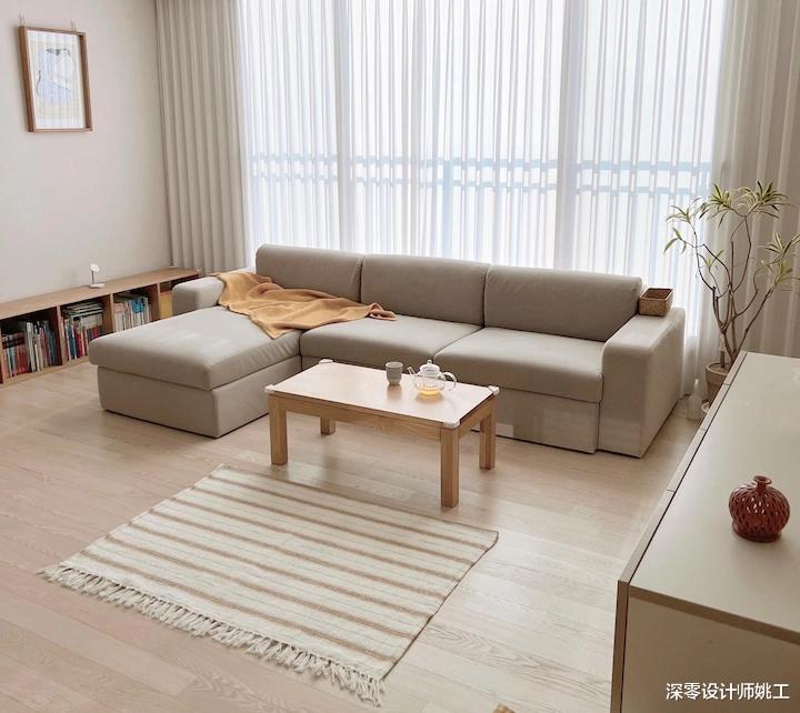 128㎡带三室两厅两卫,白+原木色调厨房,自带一股烟火气儿