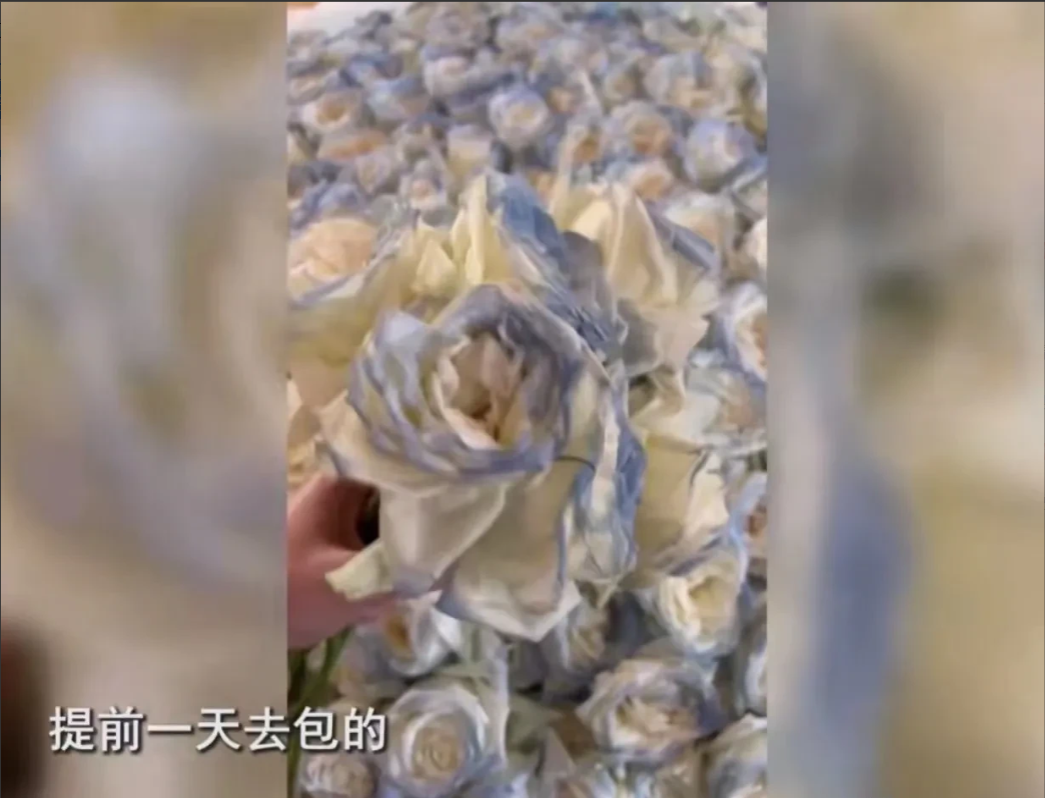 浙江杭州,男子买199朵玫瑰花告白,但却被女孩拒绝!