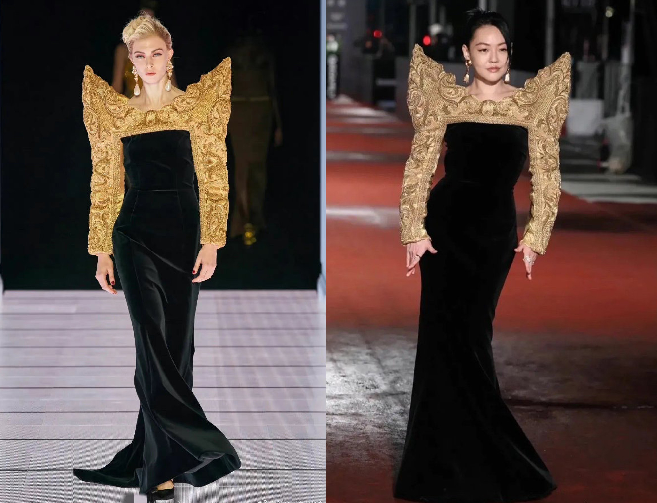 小S|小S红毯造型翻车,和模特对比像买家秀,曾宝仪黄子佼一言难尽