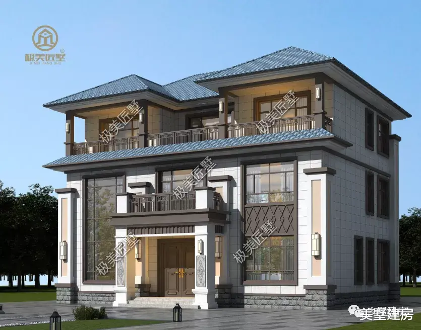 15×11米,三层新中式风格这样建,包你满意