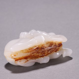 |旧藏 和田玉回首马摆件