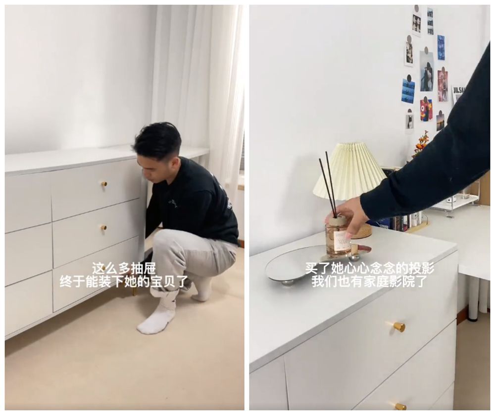 他为女友改造15㎡卧室,将闲置卧室变成温馨小窝,网友:太有爱了