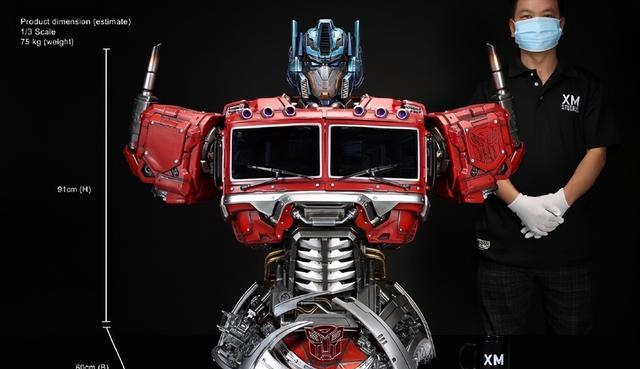 威震天|XMStudios13比例变形金刚威震天、擎天柱半身像官图