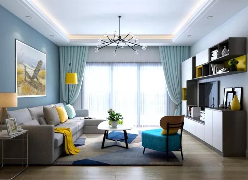 107平现代风三居室，卧室地板和墙面简洁舒适，创造优质睡眠环境