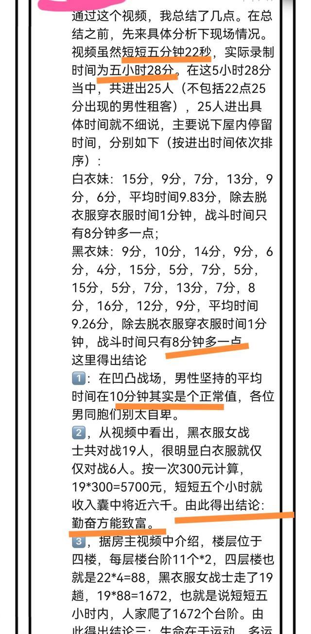 回顾女子把出租房当窝点,5小时带25名男子回屋,有人只停留4分钟