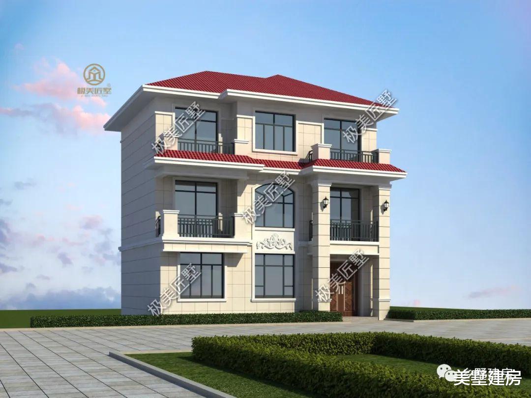 带架空层设计的三层别墅,占地仅88平,你确定不心动?