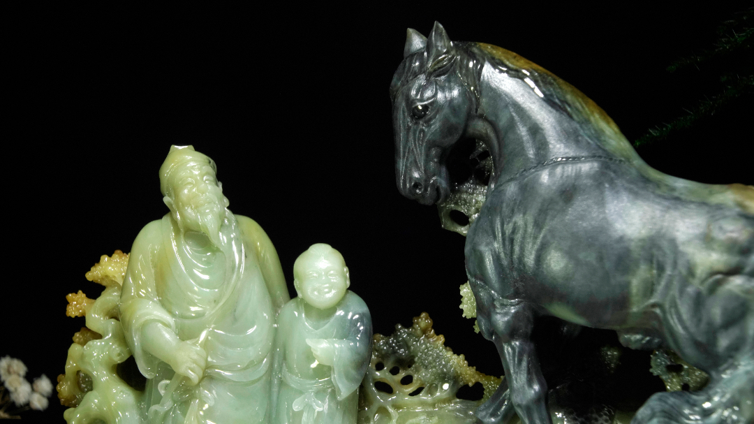 玉雕|玉雕·伯乐相马|玩翡翠,伯乐和千里马孰轻孰重?