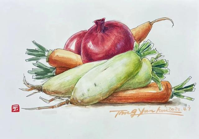 上海市|以“蔬”寄“疏”——上海自由职业艺术家以笔绘蔬菜展心愿