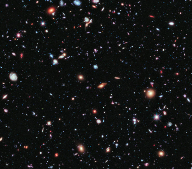 于哈勃中,深望黑夜里的漩涡,是天文学家对宇宙膨胀率的摸索