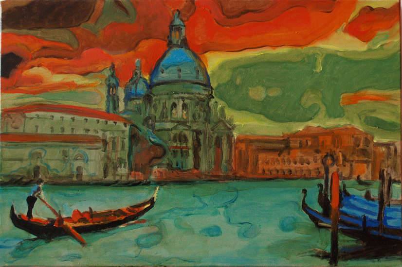 威尼斯|波兰Dariusz Zejmo风景油画: 水上之城
