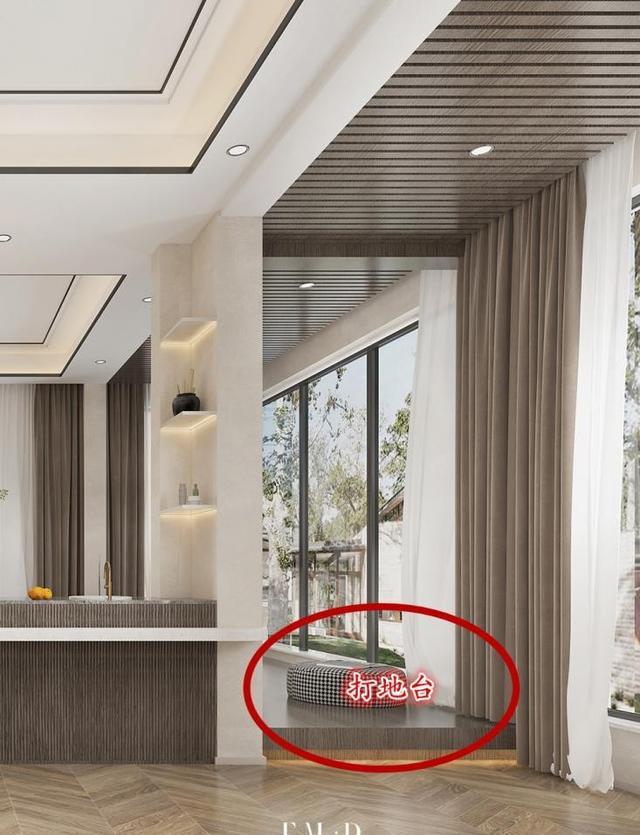 130+顶楼54的顶复式，没有红木与雕花的新中式，依然美到骨子里
