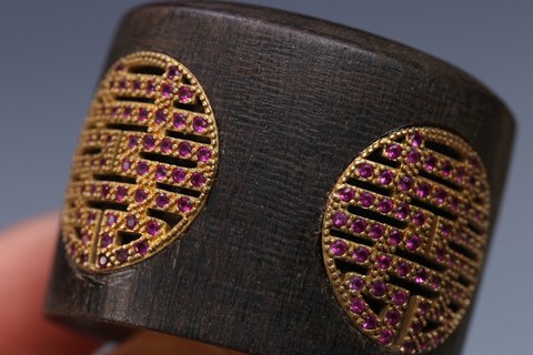 翡翠|清.老沉香扳指一枚