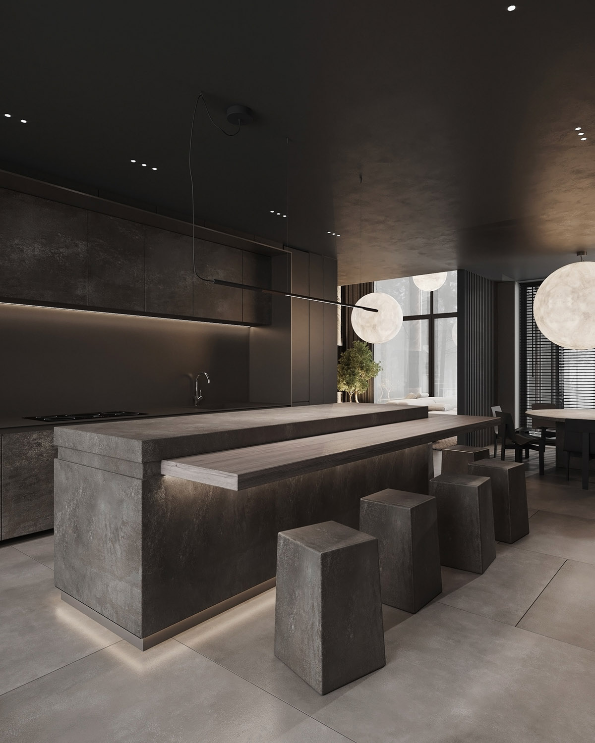 黑色与灰色完美诠释家居美学设计